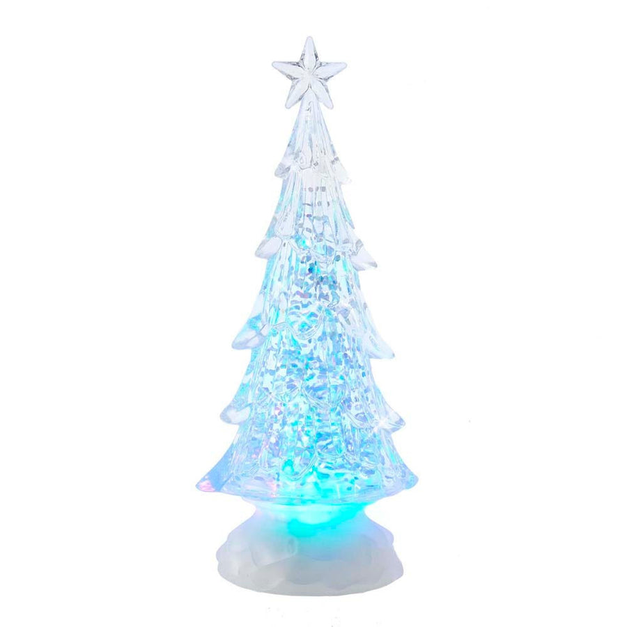 10" Battery Operated LED Light Up Christmas Tree With Water