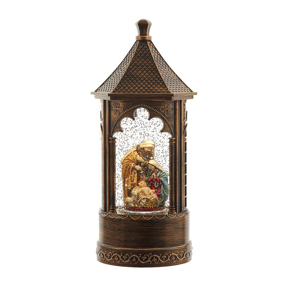 11.5" Battery Operated Lighted Nativity Water Lantern