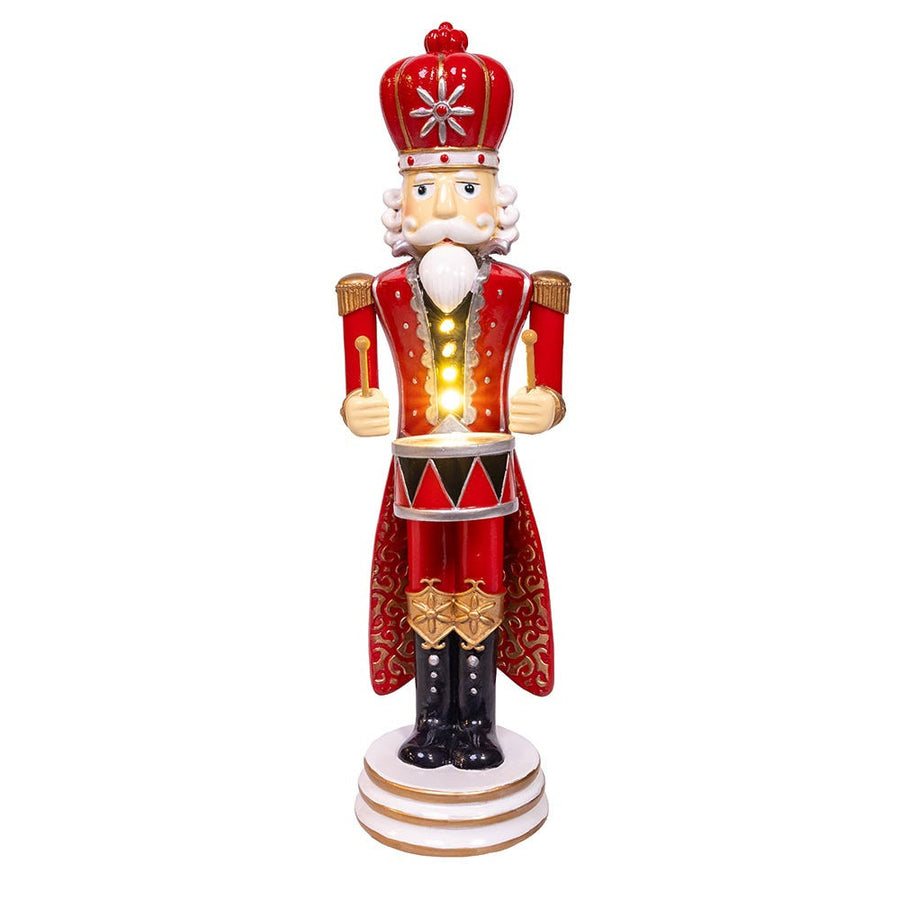12" Battery Operated Lighted King Nutcracker Table Piece