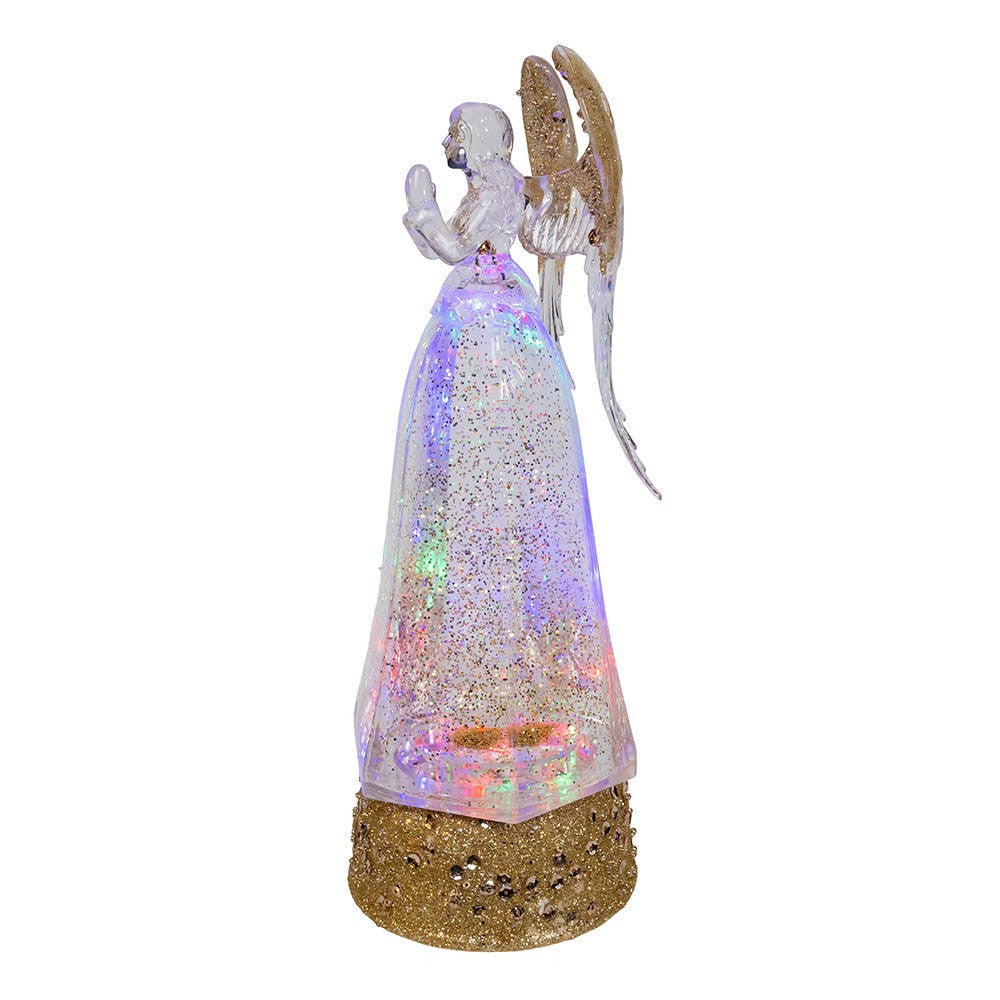 10.24" Battery Operated LED Lighted Angel Lantern