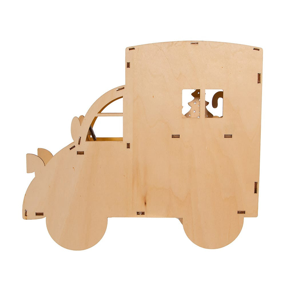 10" Battery Operated Light-Up Gingerbread Truck
