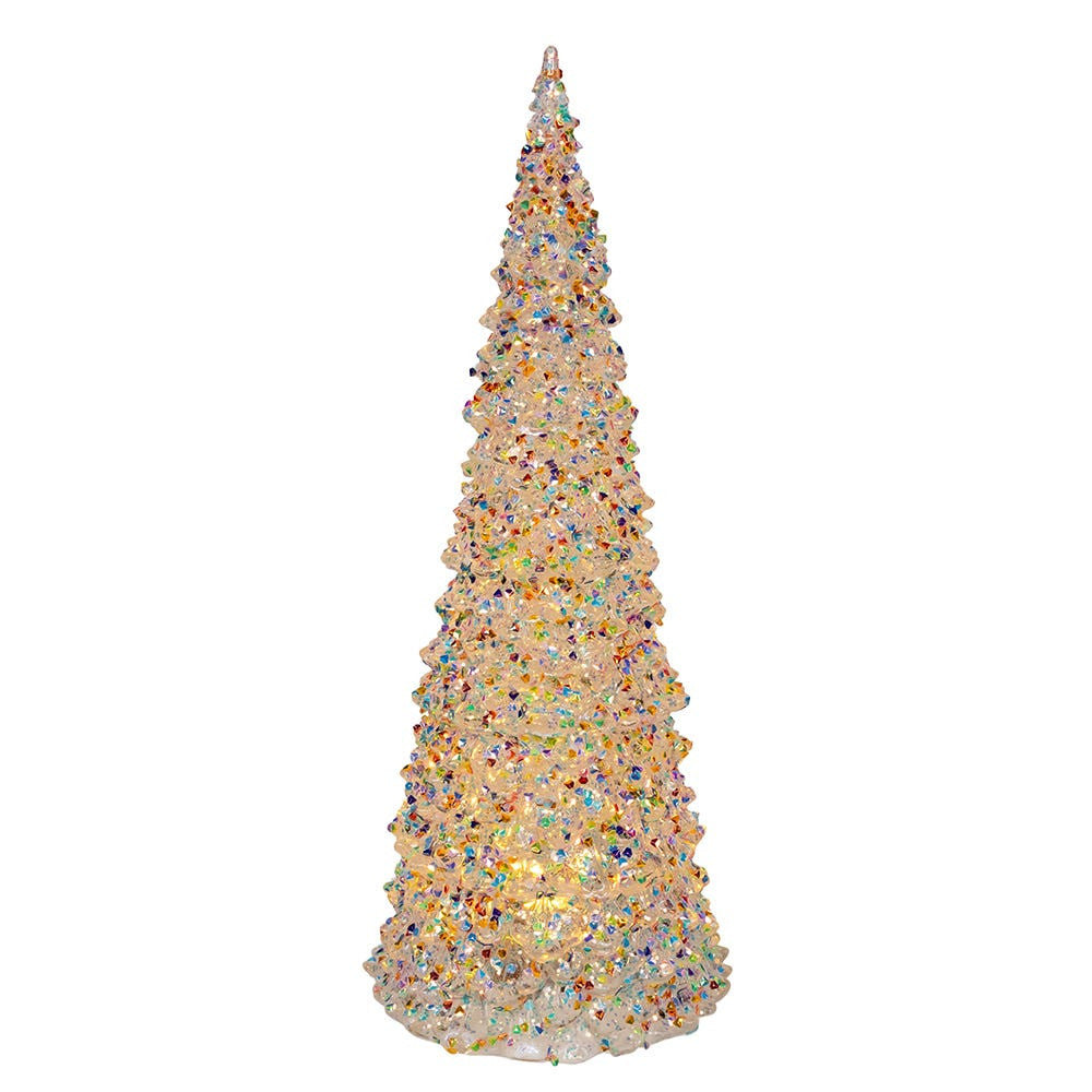 13" Battery Operated Lighted Iridescent Christmas Tree