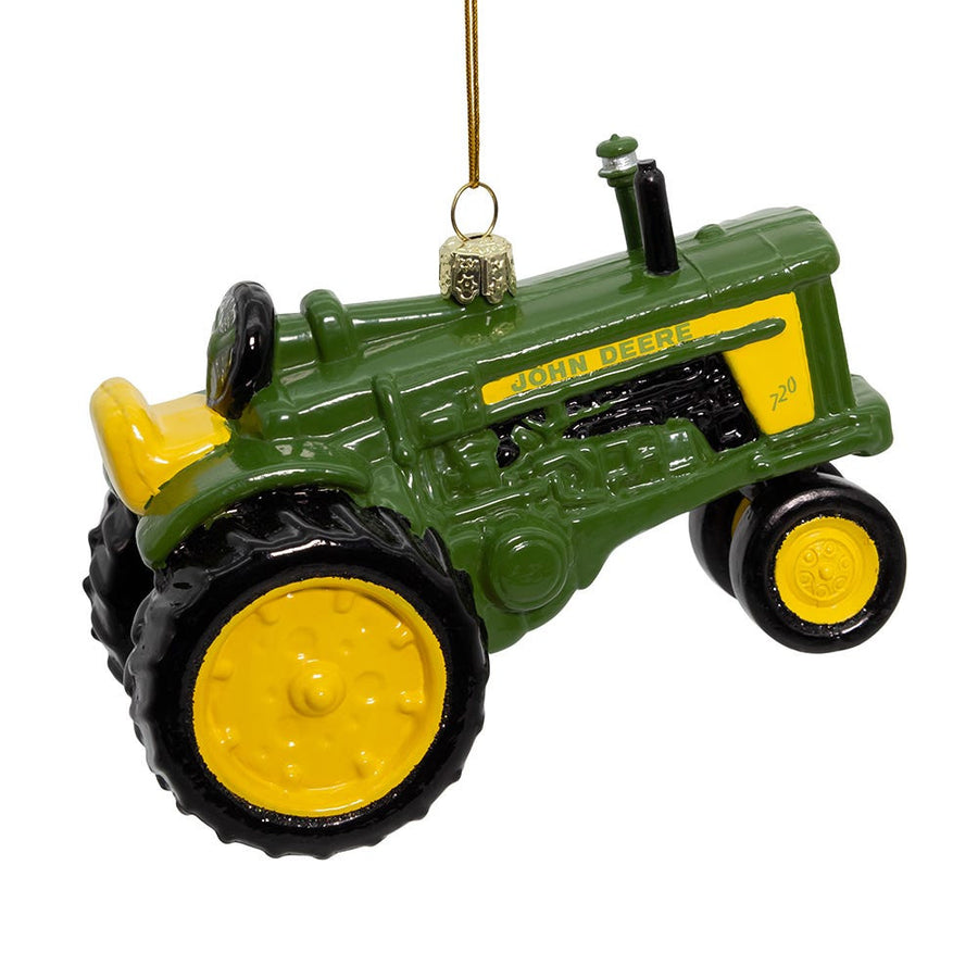 John Deere™ Glass Tractor Ornament
