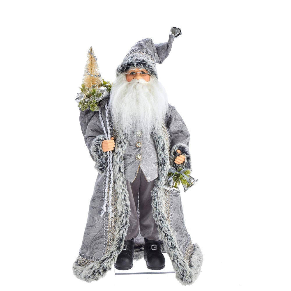 18" KSA Kringles Silver Santa