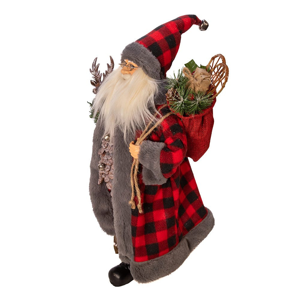 18" KSA Kringles Red and Gray Santa
