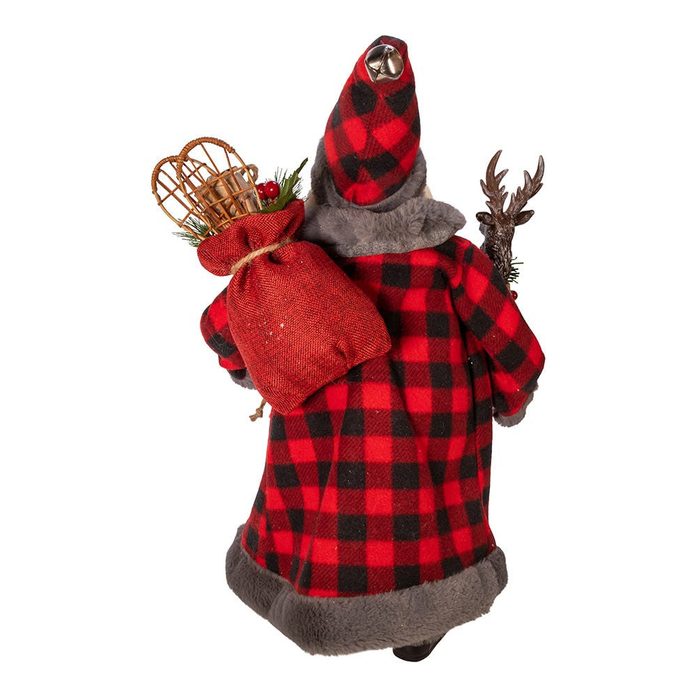 18" KSA Kringles Red and Gray Santa