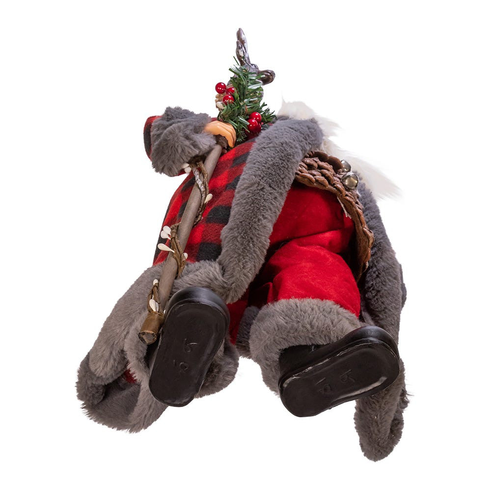 18" KSA Kringles Red and Gray Santa