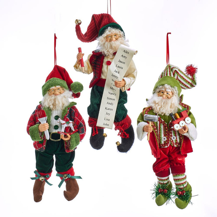 12" KSA Kringles Elf Ornaments