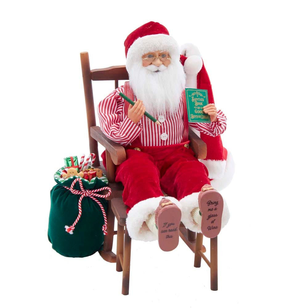 11" KSA Kringles Sitting In Chair Santa