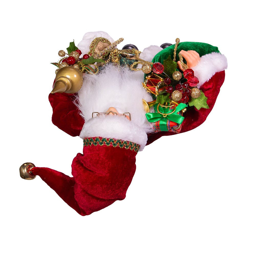 17" KSA Kringles Red and Green Elegant Santa