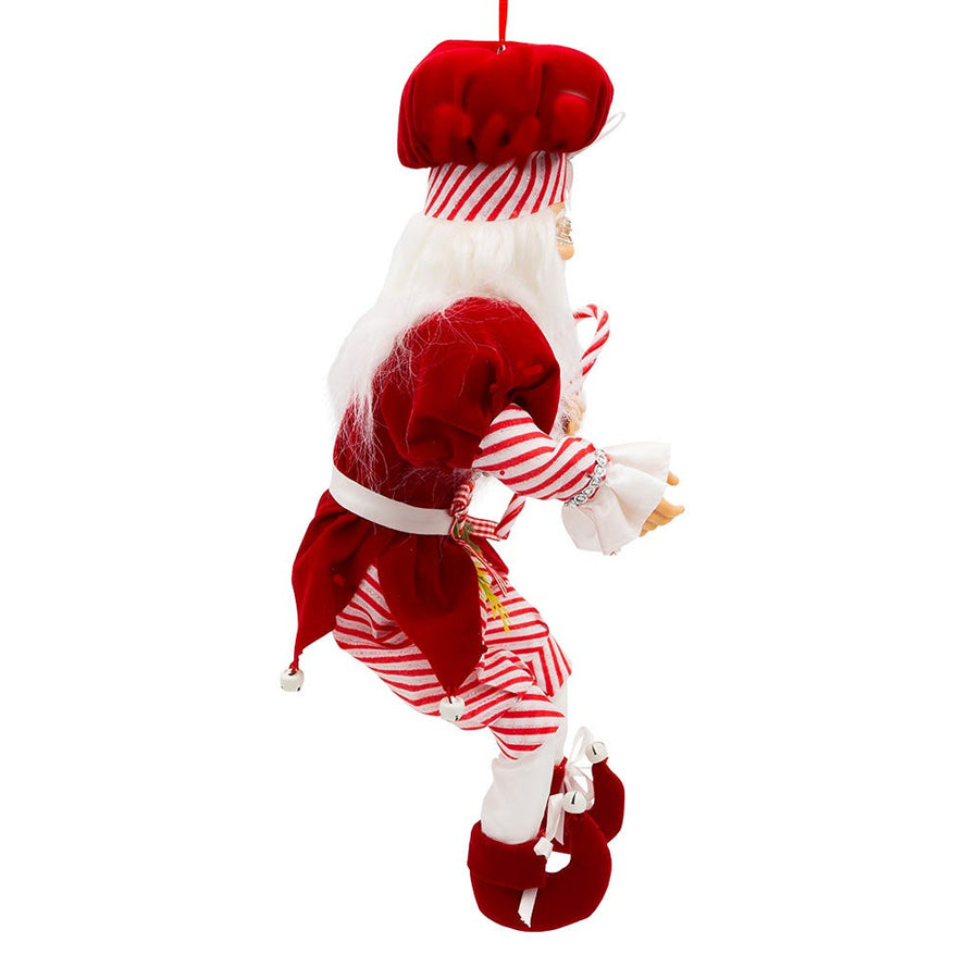 17" KSA Kringles Peppermint Chef Santa