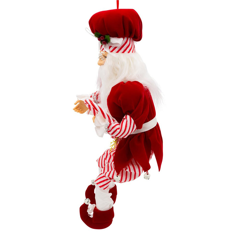 17" KSA Kringles Peppermint Chef Santa