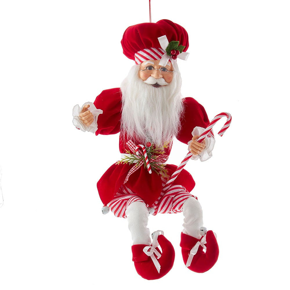 17" KSA Kringles Peppermint Chef Santa