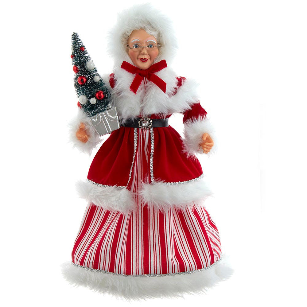 17.25" KSA Kringles Peppermint Mrs. Claus