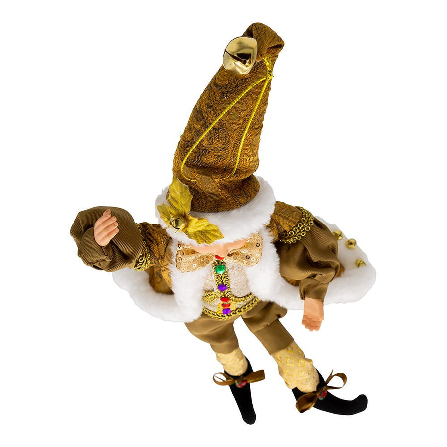 16" KSA Kringles Fortune Gold Elf Ornament