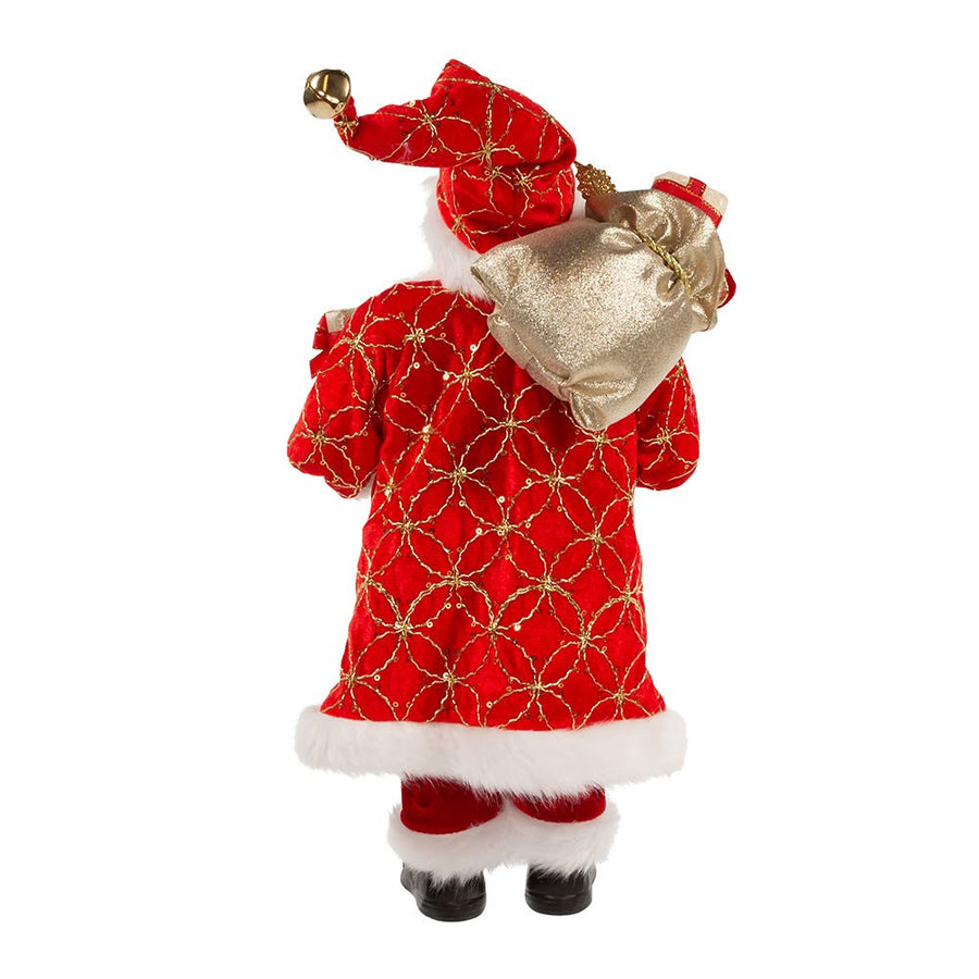 17" KSA Kringles Red Santa With Gifts