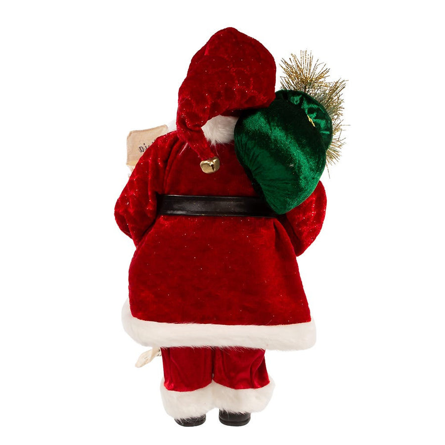 17.25" KSA Kringles Traditional Santa With List
