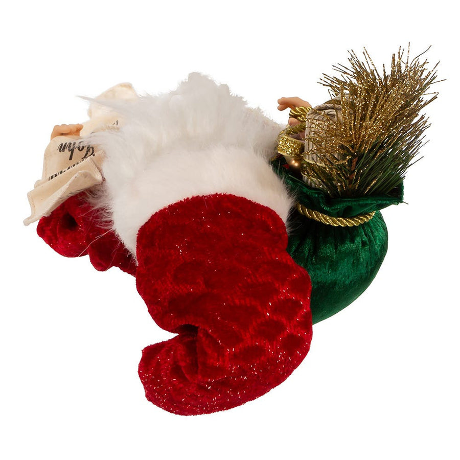 17.25" KSA Kringles Traditional Santa With List