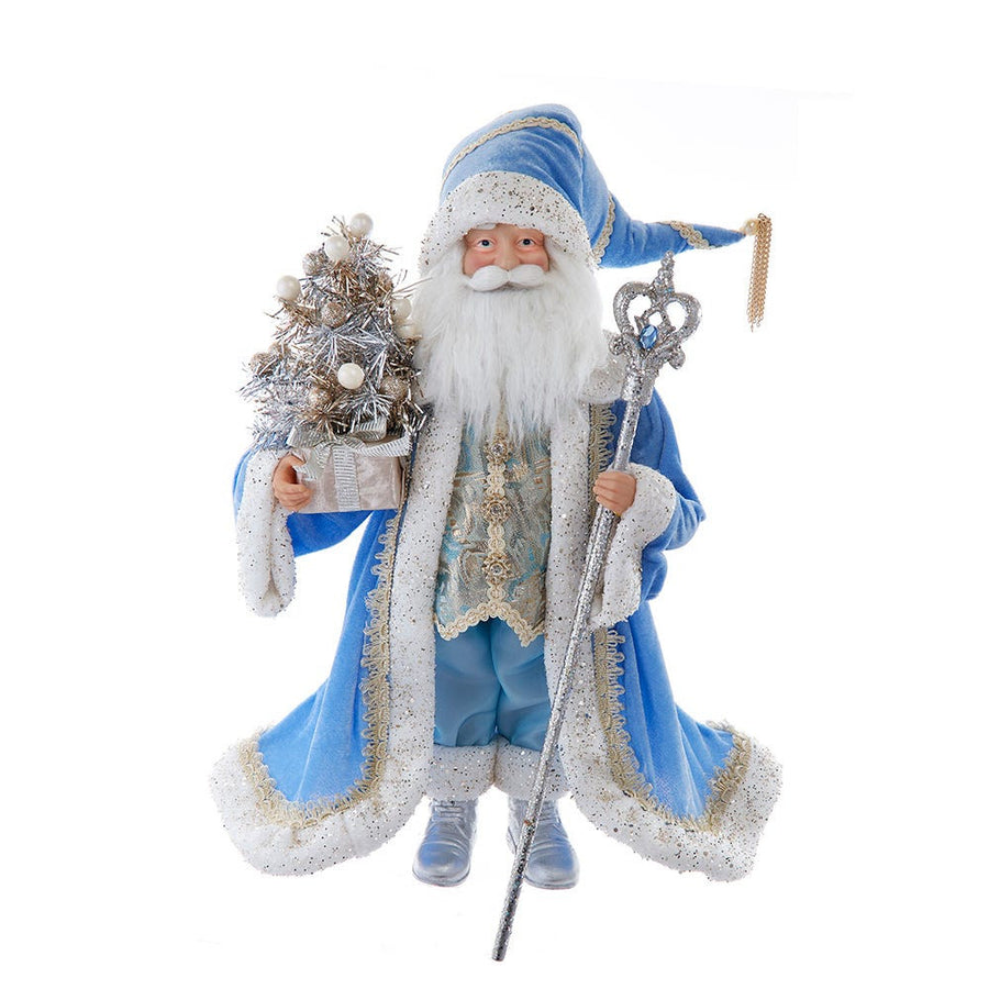 18" KSA Kringles Blue & Platinum Santa