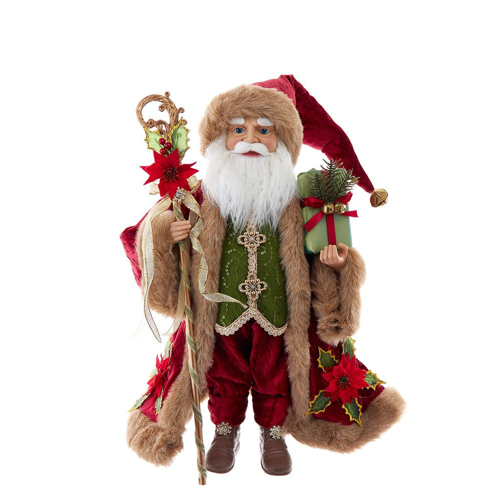 18" KSA Kringles Elegant Red Santa