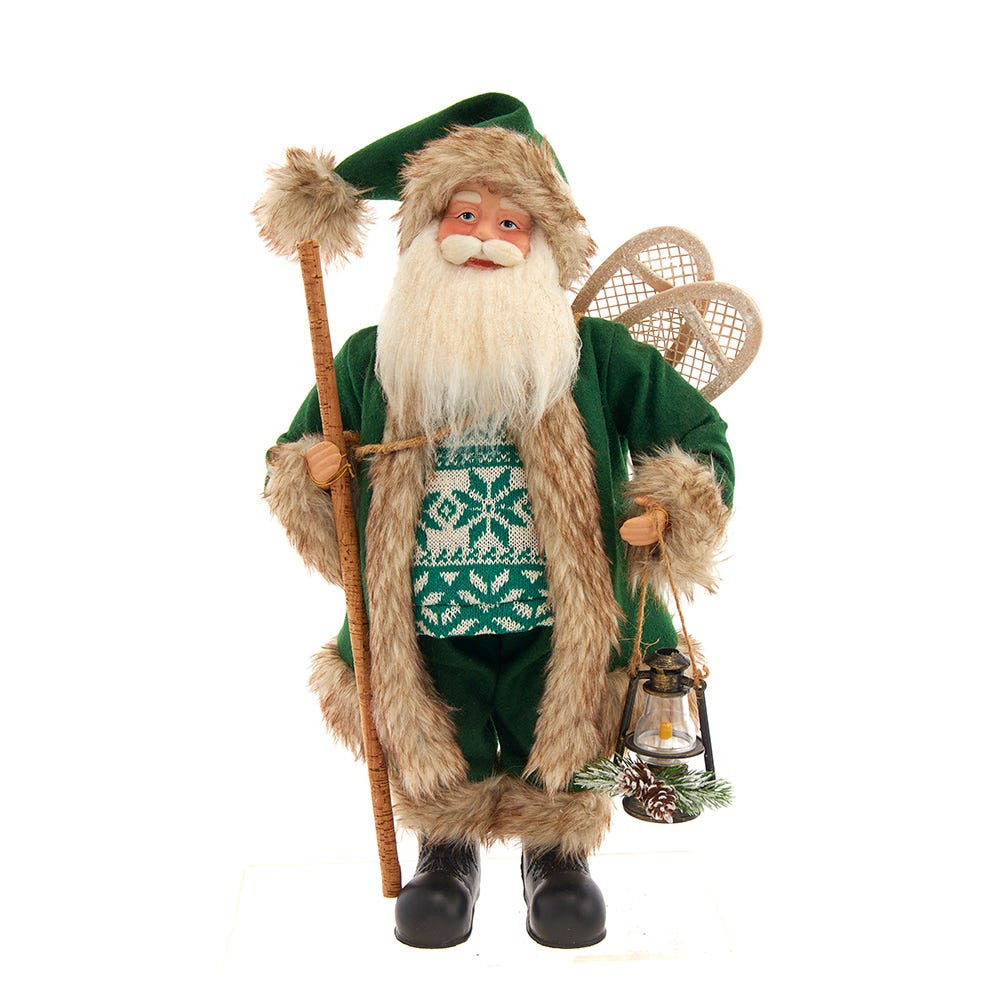18.5" KSA Kringles Winter Green Santa