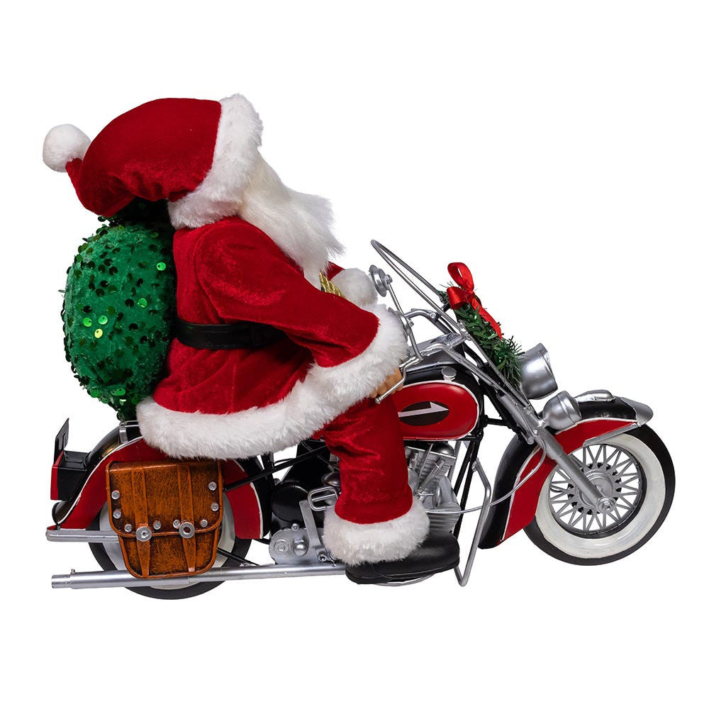 14" KSA Kringles Motorcycle Santa