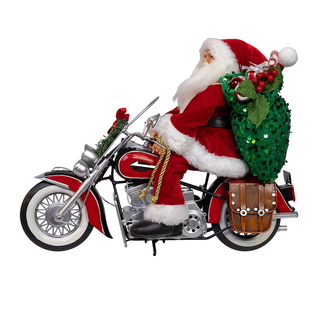 14" KSA Kringles Motorcycle Santa