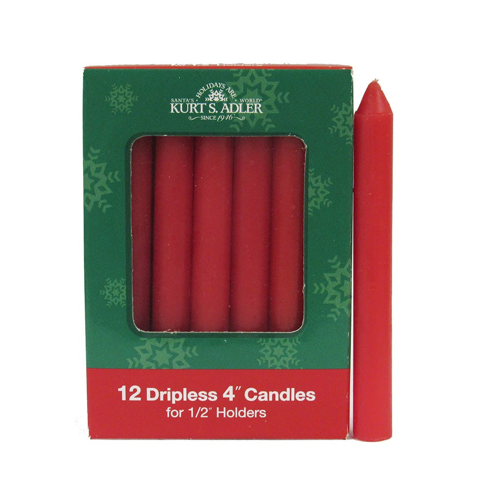 4" Red Candles For M0186