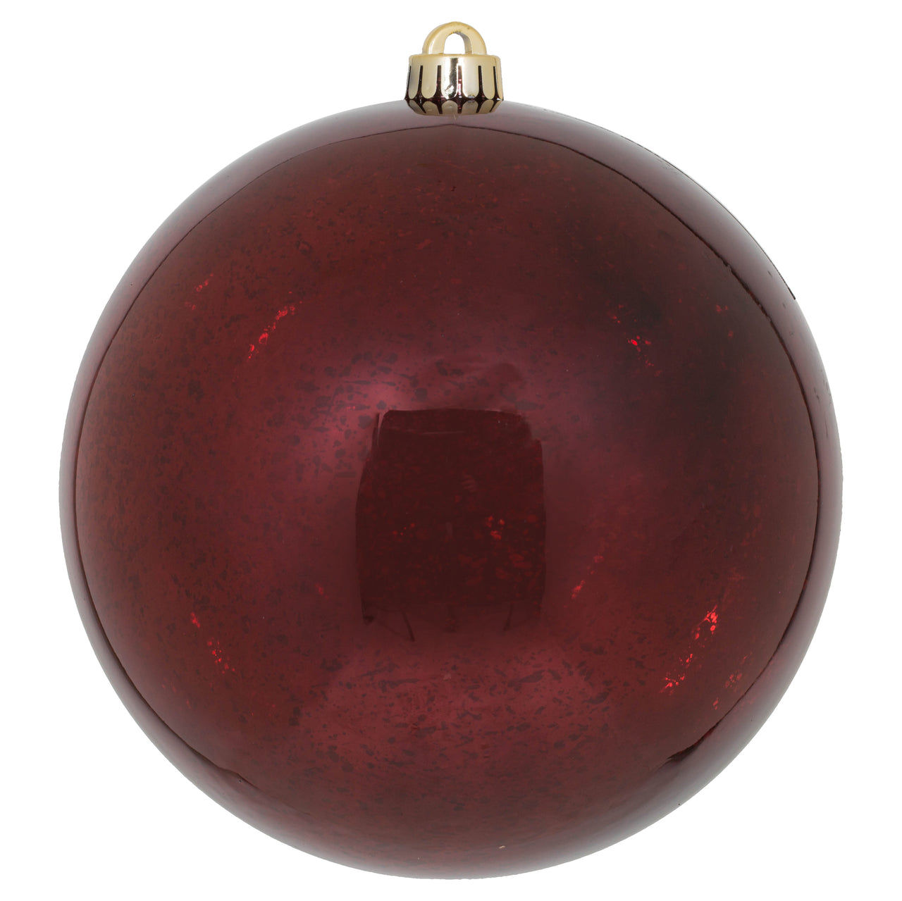 8" Burgundy Shiny Mercury Ball