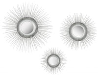 Sunburst Triptych Mirror Set Of 3