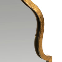 Parma Mirror: Elegant Gold Foil Design for Living Spaces