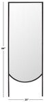 Patel, 25 Inch, Black, Iron Mirror