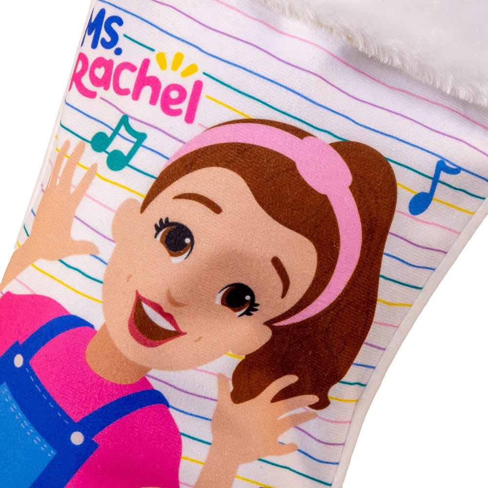 Ms. Rachel™ With Herbie White Appliqué Stocking