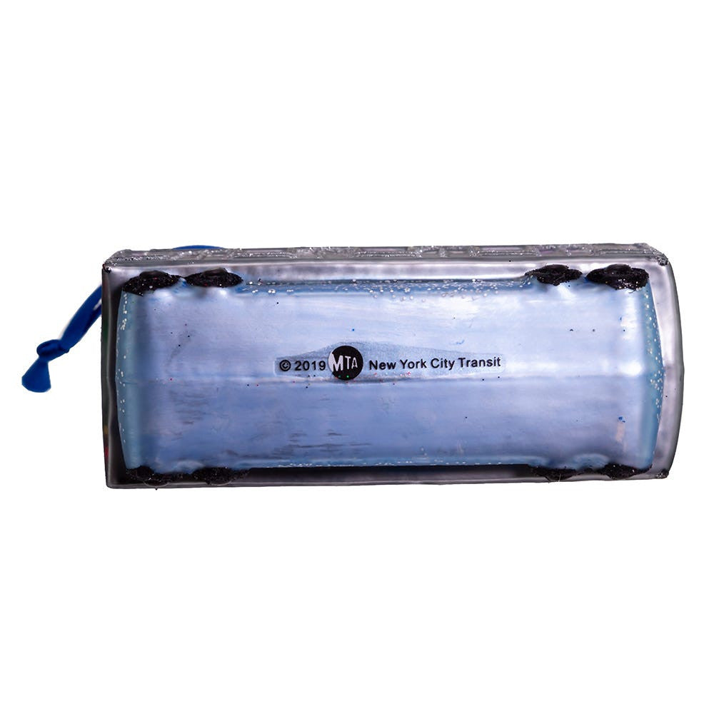 MTA NYC Glass Subway Car Ornament