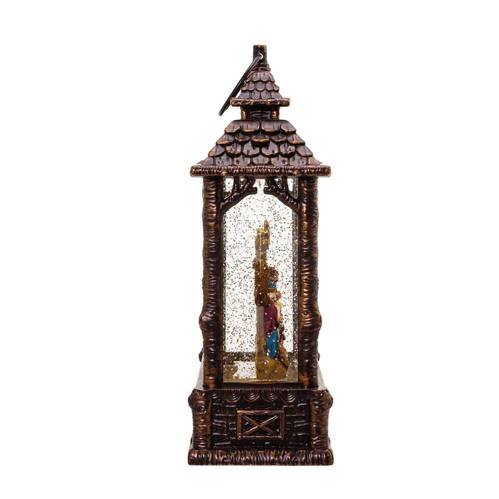 11" Battery Operated LED Lighted Nativity Scene Water Lantern