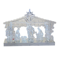 Battery Operated Light-Up LED Musical Nativity Scene