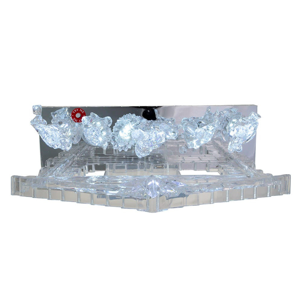 Battery Operated Light-Up LED Musical Nativity Scene