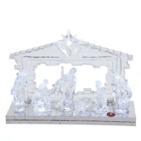Battery Operated Light-Up LED Musical Nativity Scene