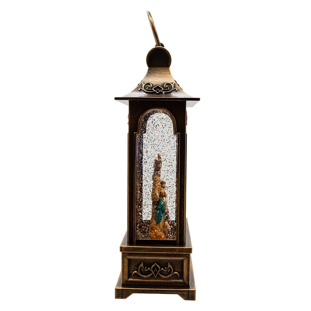 11" Battery Operated Warm White LED Lighted Nativity Lantern