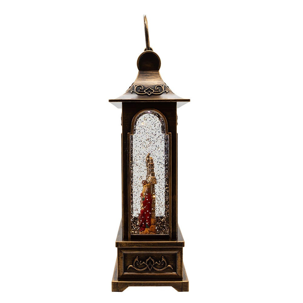 11" Battery Operated Warm White LED Lighted Nativity Lantern