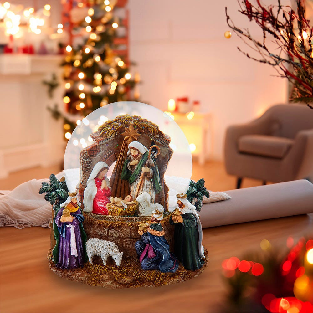 120MM Musical Nativity Water Globe