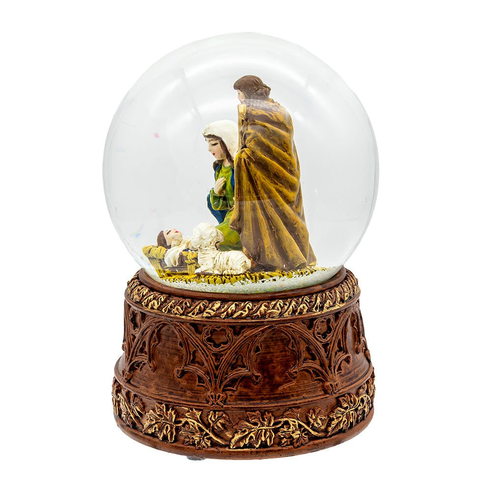 100MM Wind-Up Musical Nativity Scene  Water Globe