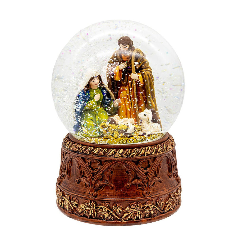 100MM Wind-Up Musical Nativity Scene  Water Globe