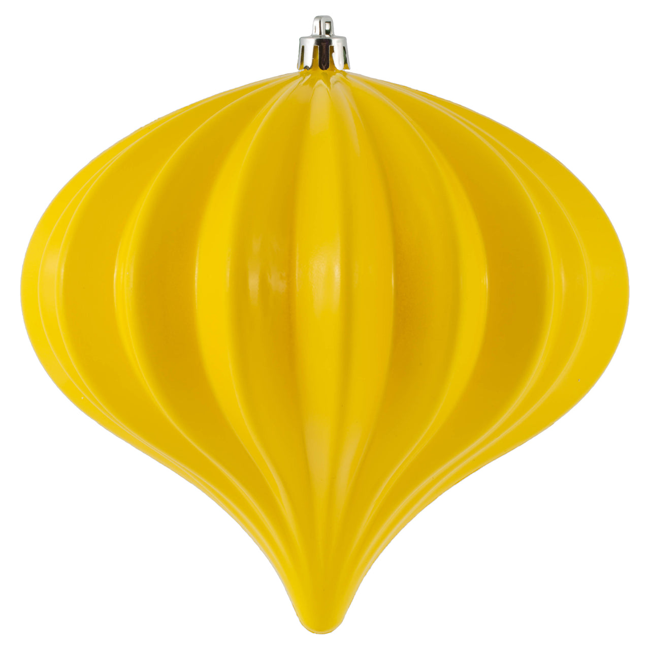 5.7" Yellow Shiny Onion UV Drilled