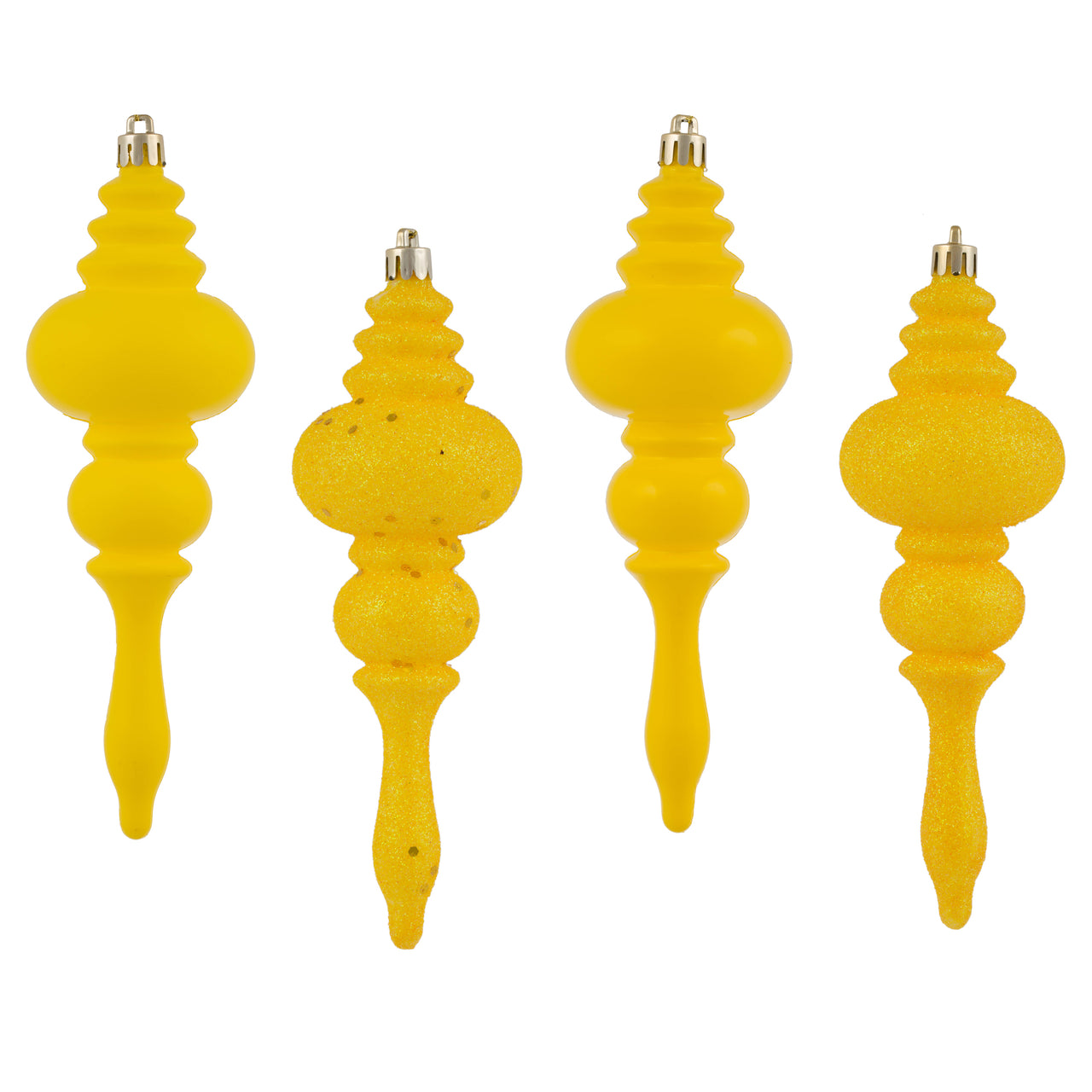 7" Yellow Finial 4 Finish Asst