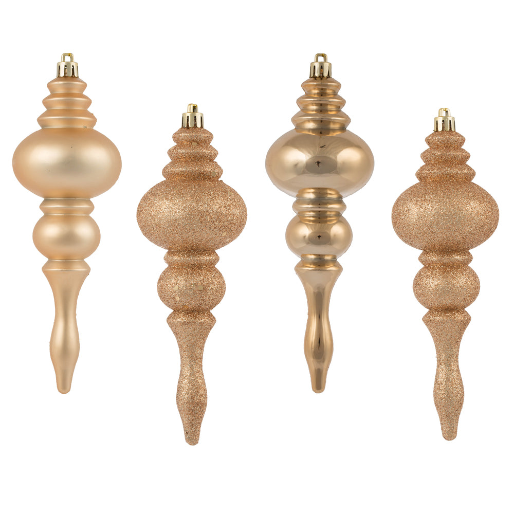 7" Café Latte Finial 4 Finish Asst