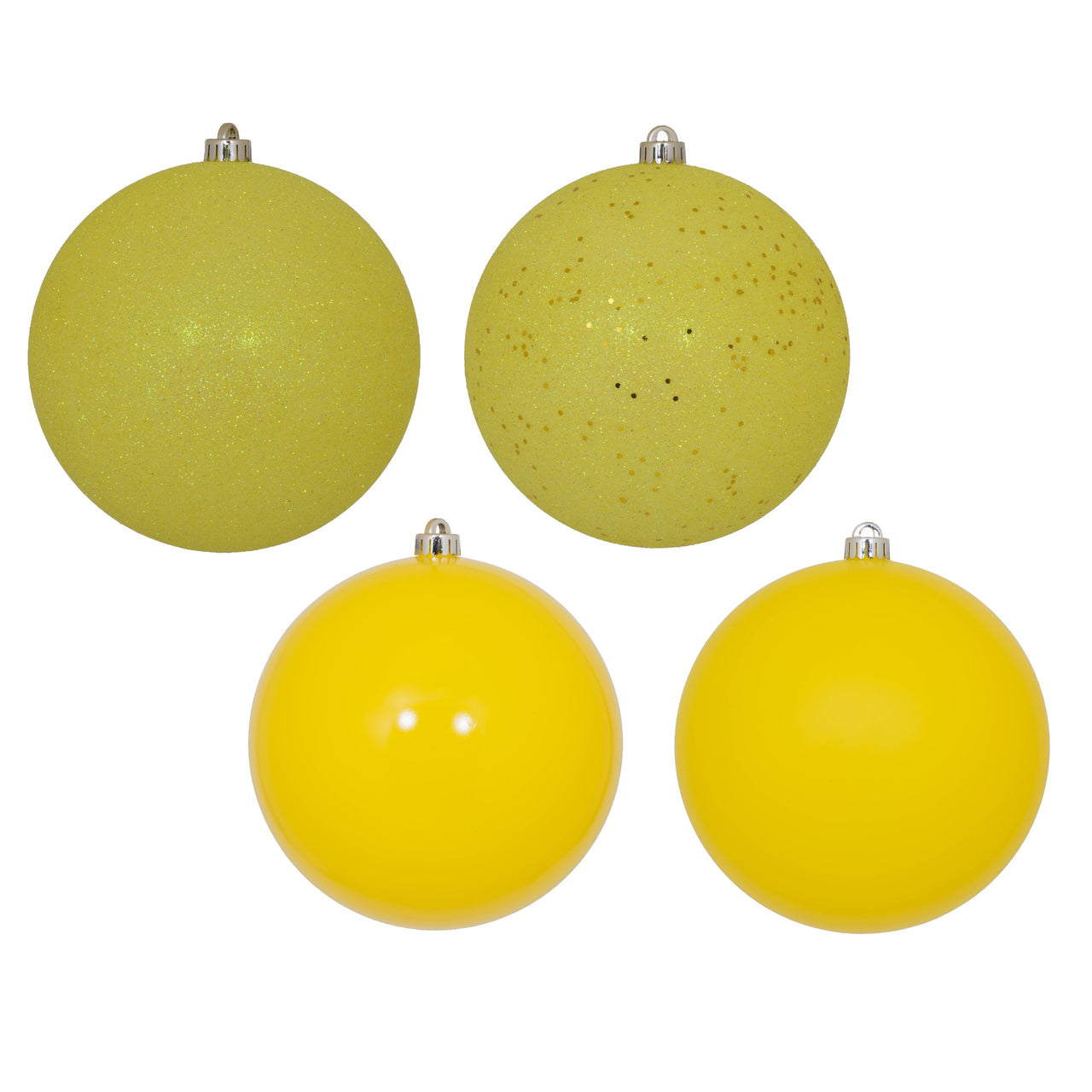 8" Yellow Ball 4-dFinish Asst
