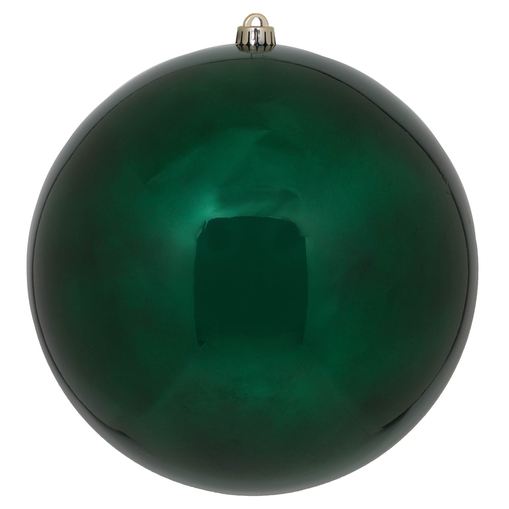 10" Midnight Green Shiny Ball UV Drilled