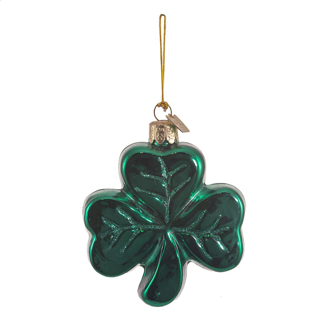 Noble Gems™ Shamrock Glass Ornament