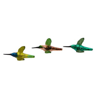 Noble Gems™ Hummingbird Clip-On Glass Ornaments